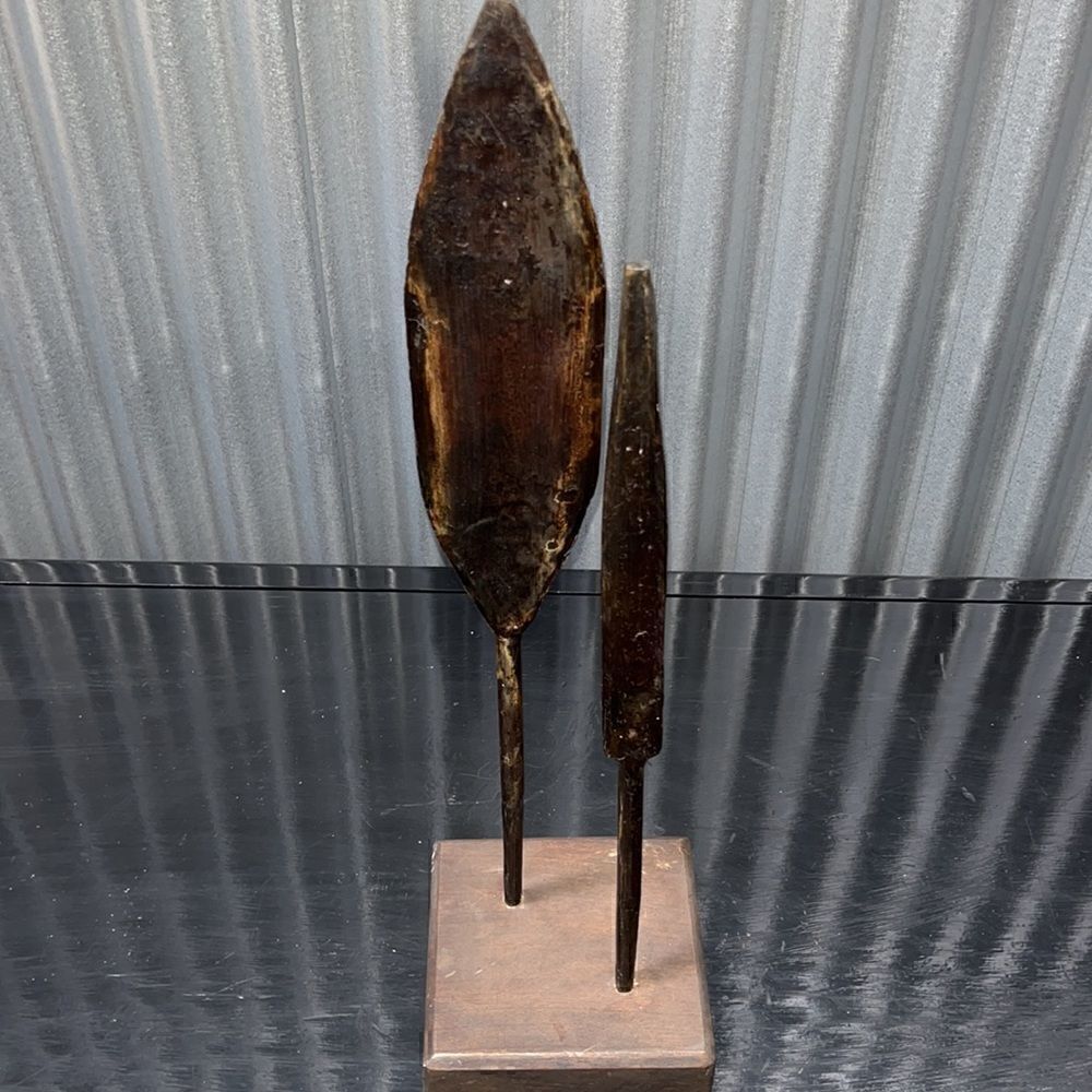 Iron Spear Objects on Stand